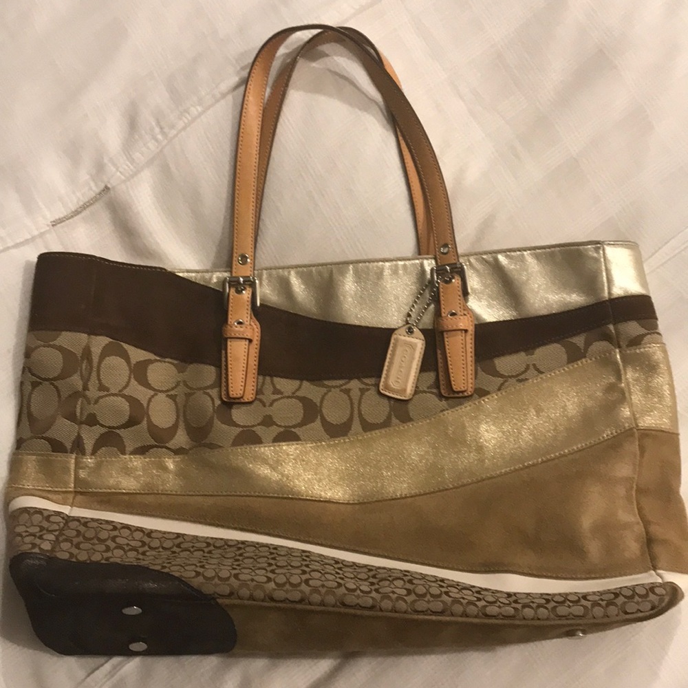 Coach - multi pattern tote - Authentic